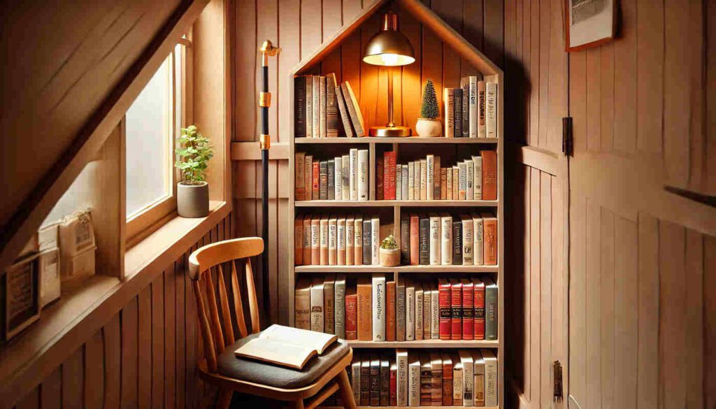 como organizar os livros em espaço pequeno